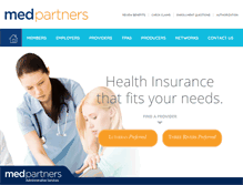 Tablet Screenshot of medpartnersonline.com